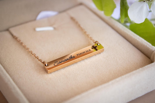 Personalized Cross Necklace