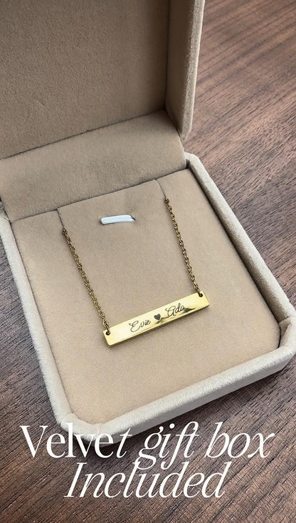 Dainty Oval Name Necklace