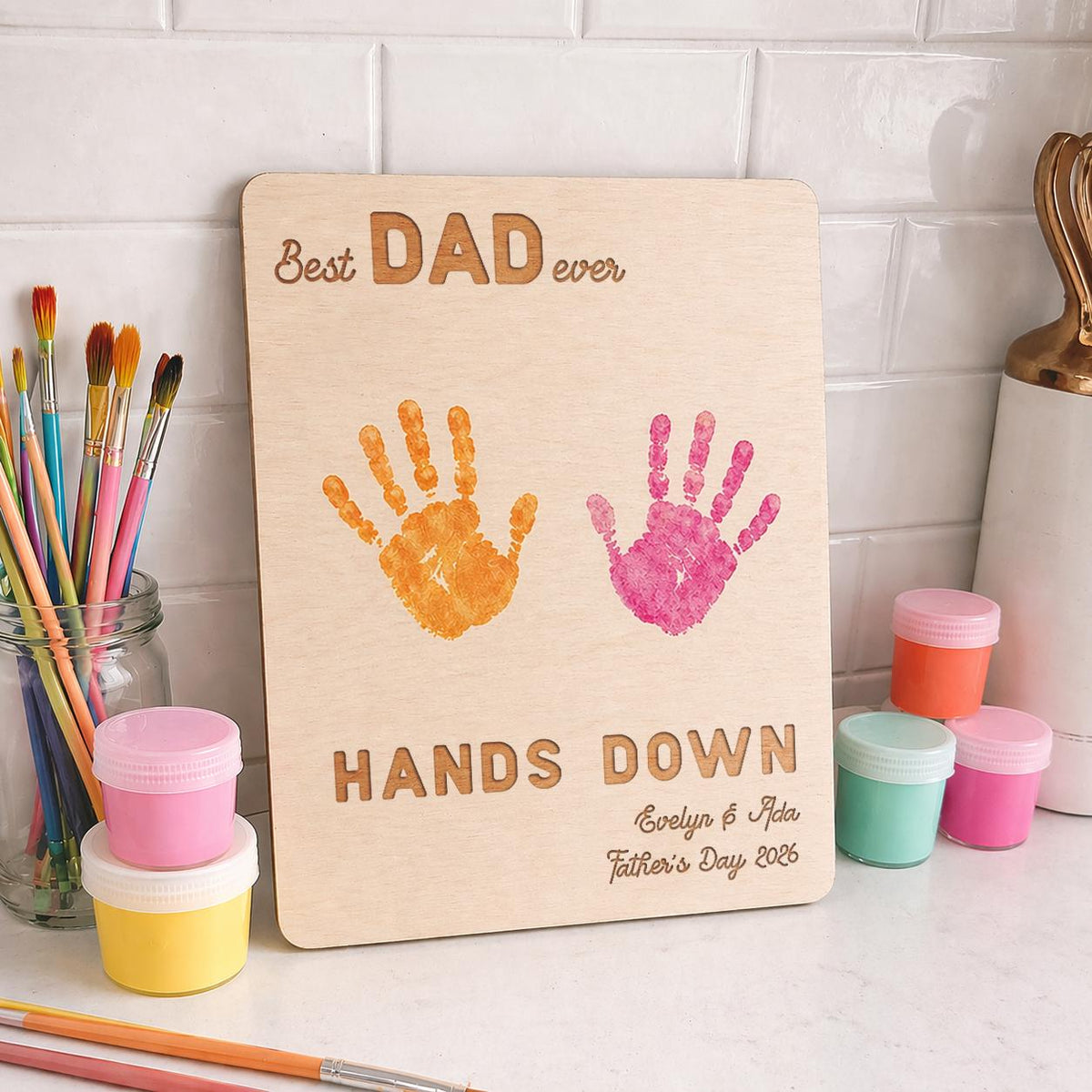 Best Dad Handprint Craft Kit