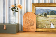 Personalized Room for Roots cutting board; edited mockup.