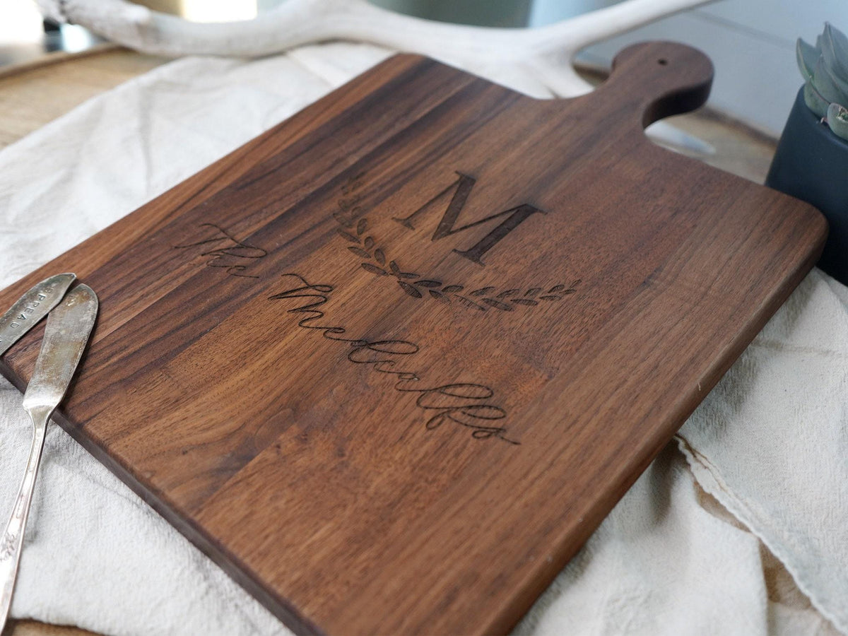 Large Initial Family Name Cutting Board