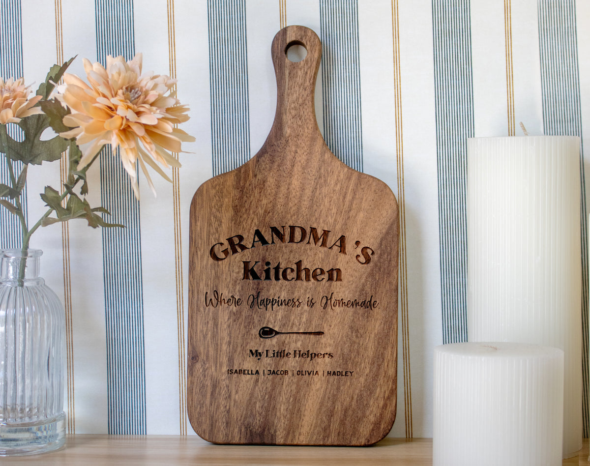 Grandma's Kitchen Personalized Cutting Board
