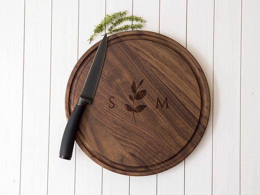 Ivy Initials Cutting Board