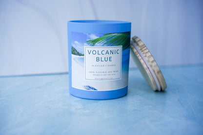 Luxury Volcanic Scented Candles 100% Soy Wax | Smells Like Tropical Fruit & Sweet Citrus | Summer Spring Candle Lemon Lime Orange 14 oz