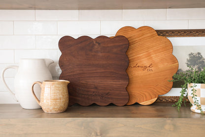 Sourdough Gift Scallop Cutting Board "In my Sourdough Era" | Personalized Sourdough Gift Idea | Custom Cutting Board Charcuterie Board