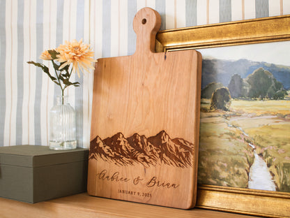 Mountain Wedding Personalized Charcuterie Board - 033