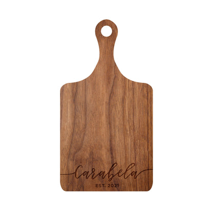 Cursive Name Personalized Cutting Board - 001