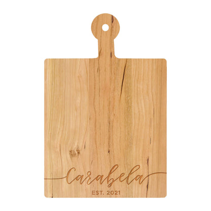 Cursive Name Personalized Cutting Board - 001
