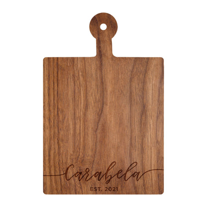 Cursive Name Personalized Cutting Board - 001