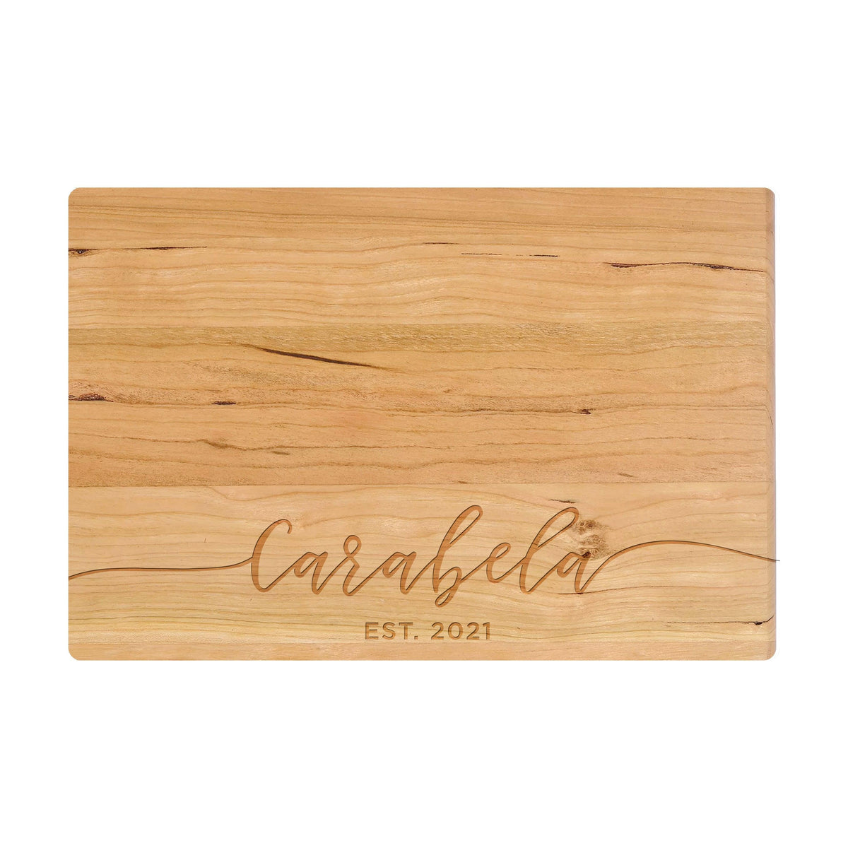 Flowing Script Family Name Cutting Board