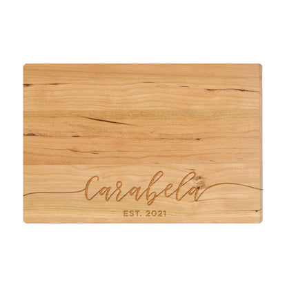Cursive Name Personalized Cutting Board - 001