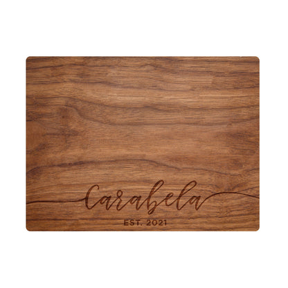 Cursive Name Personalized Cutting Board - 001