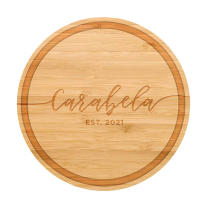 Cursive Name Personalized Cutting Board - 001