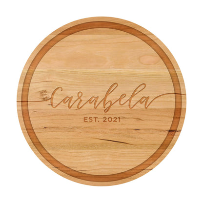 Cursive Name Personalized Cutting Board - 001