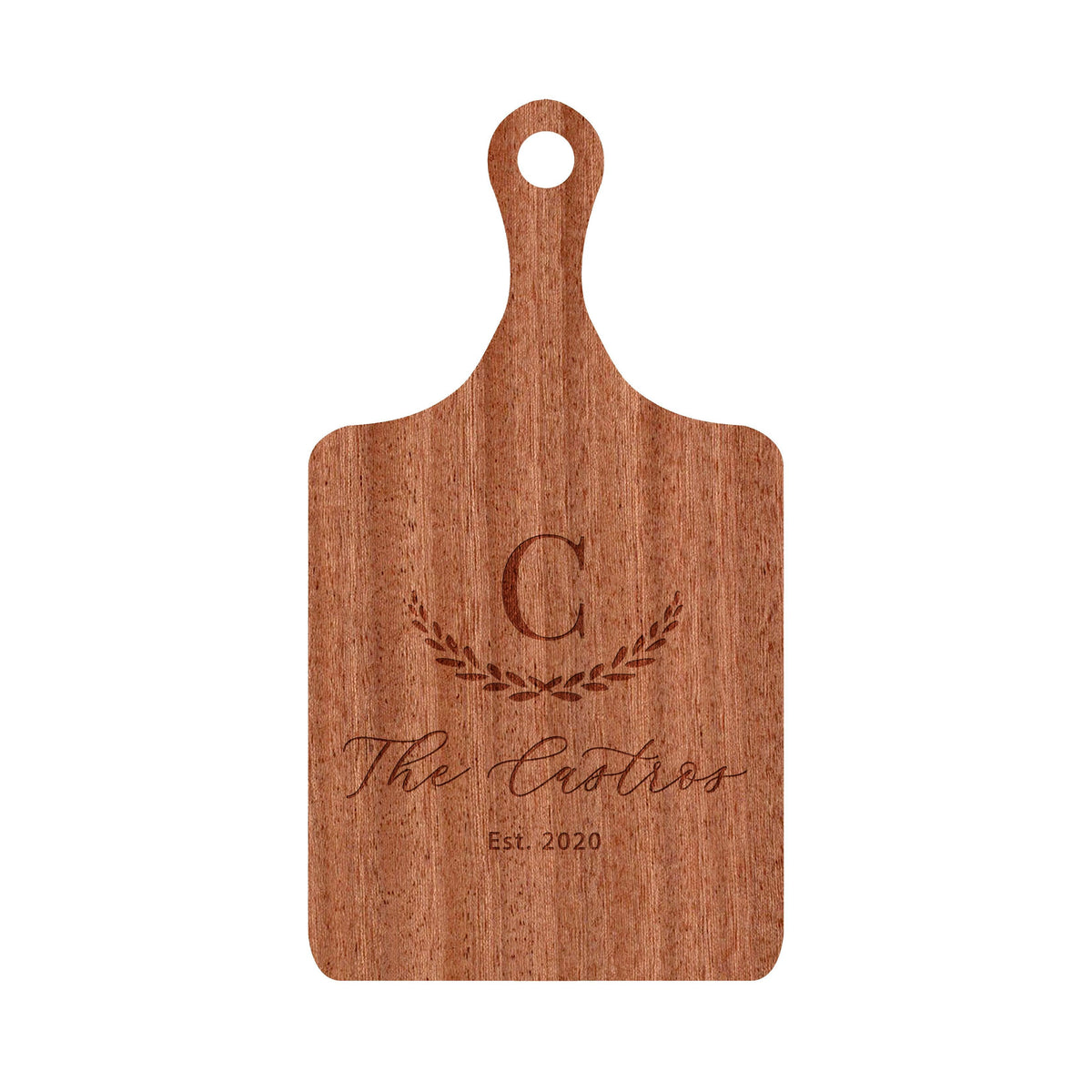 Large Initial Family Name Cutting Board