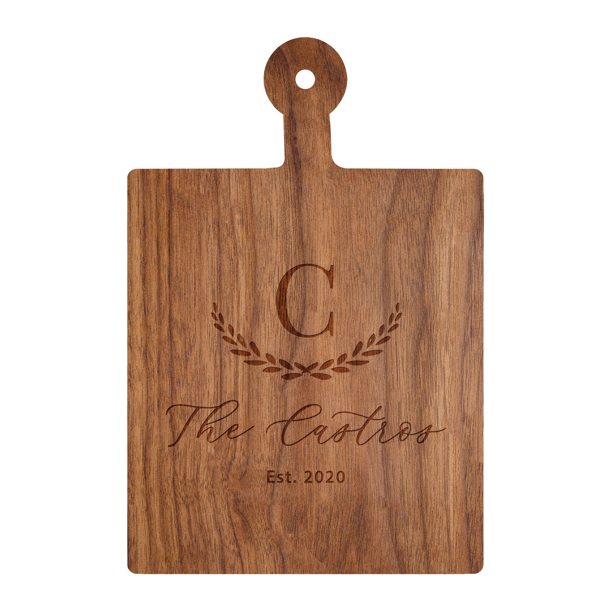 Large Initial Family Name Cutting Board