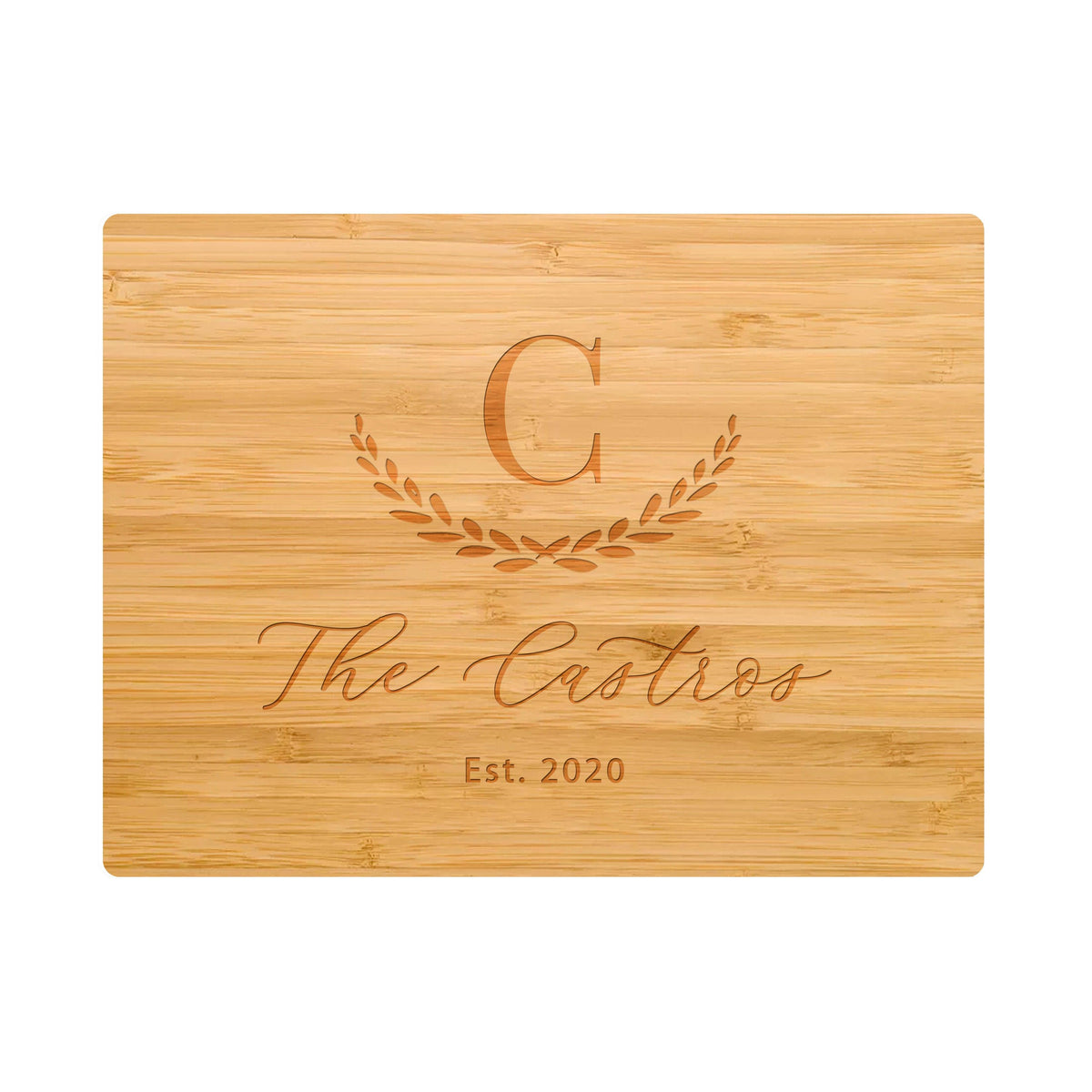 Large Initial Family Name Cutting Board