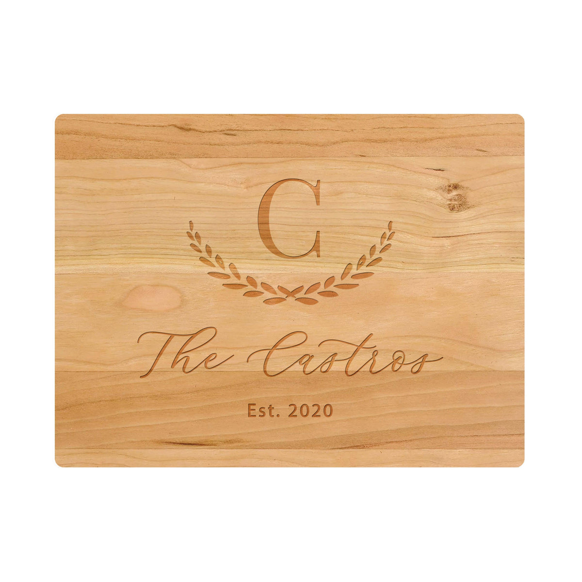 Large Initial Family Name Cutting Board