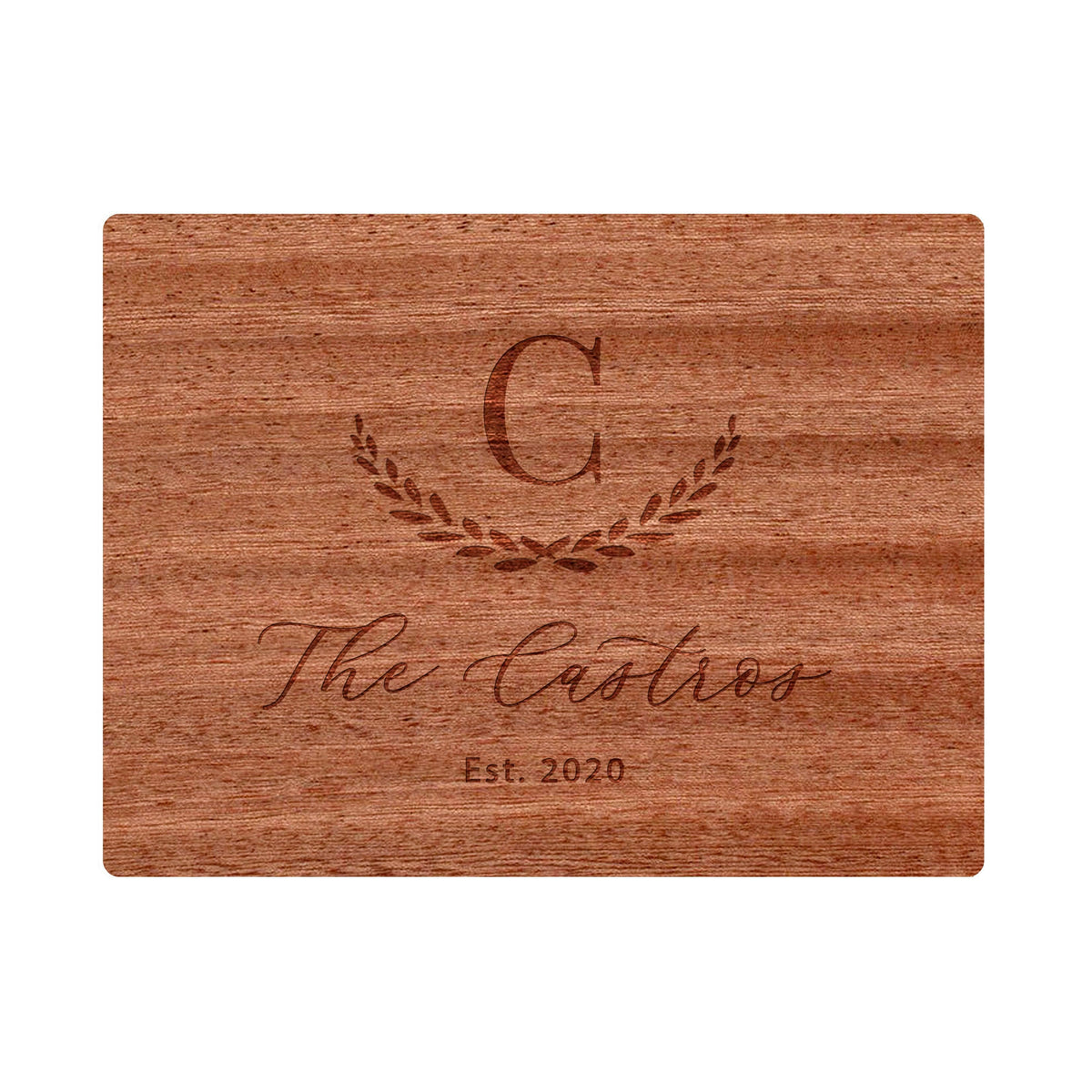 Large Initial Family Name Cutting Board