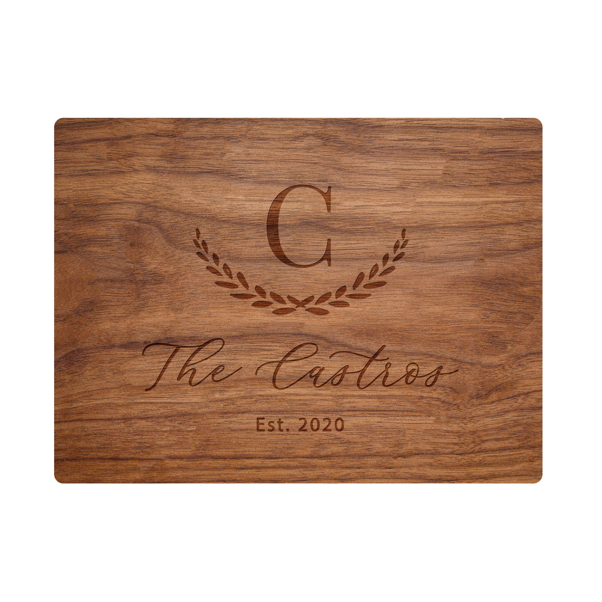 Large Initial Family Name Cutting Board