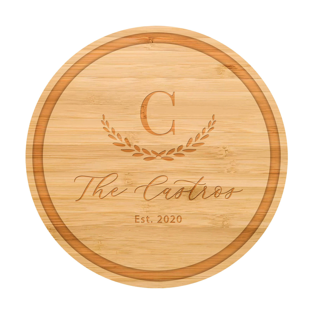Large Initial Family Name Cutting Board