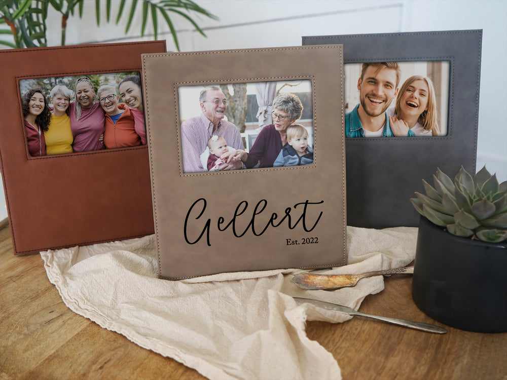Classic Script Family Name Photo Frame