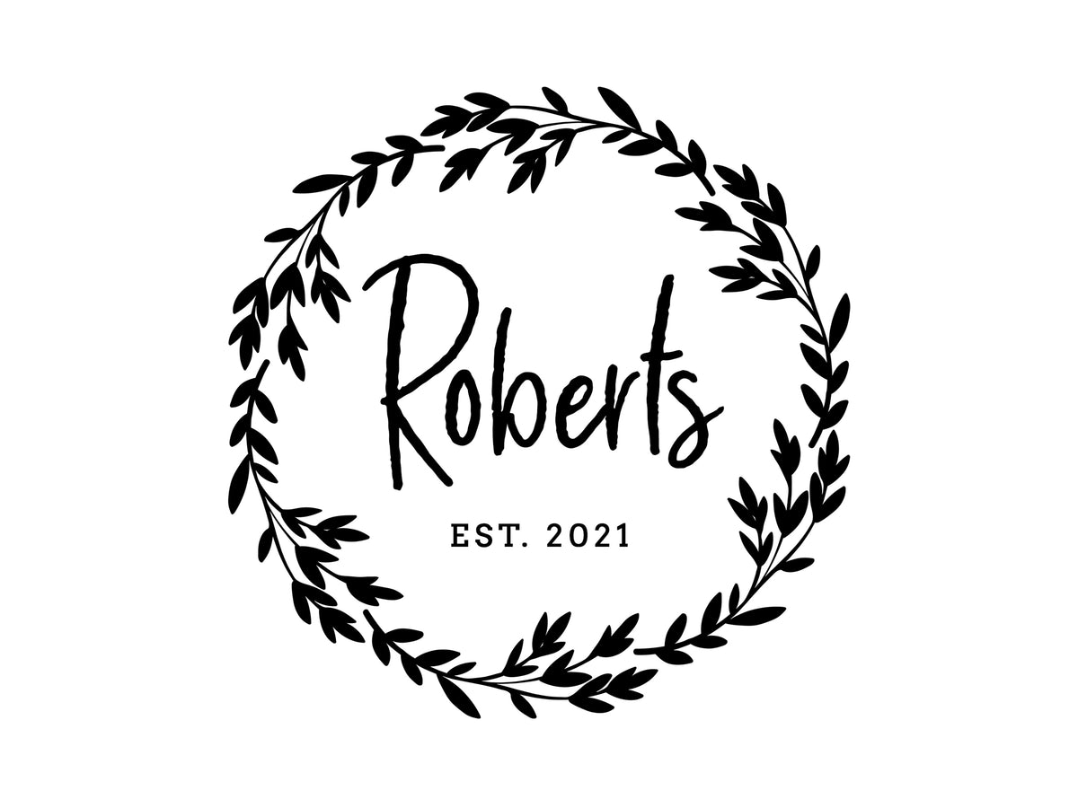 Leaf Wreath Family Name Photo Frame
