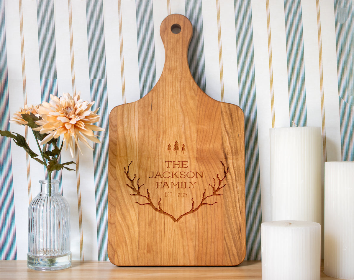 Rustic Country Antlers with Trees - 019