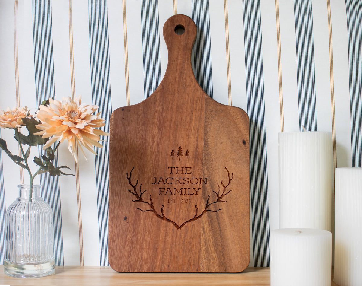 Rustic Country Antlers with Trees - 019