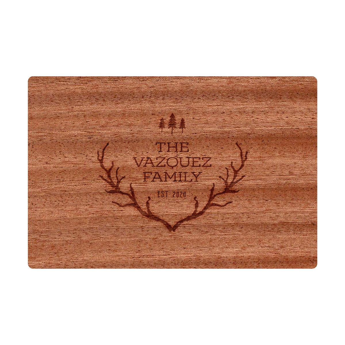 Rustic Country Antlers with Trees - 019