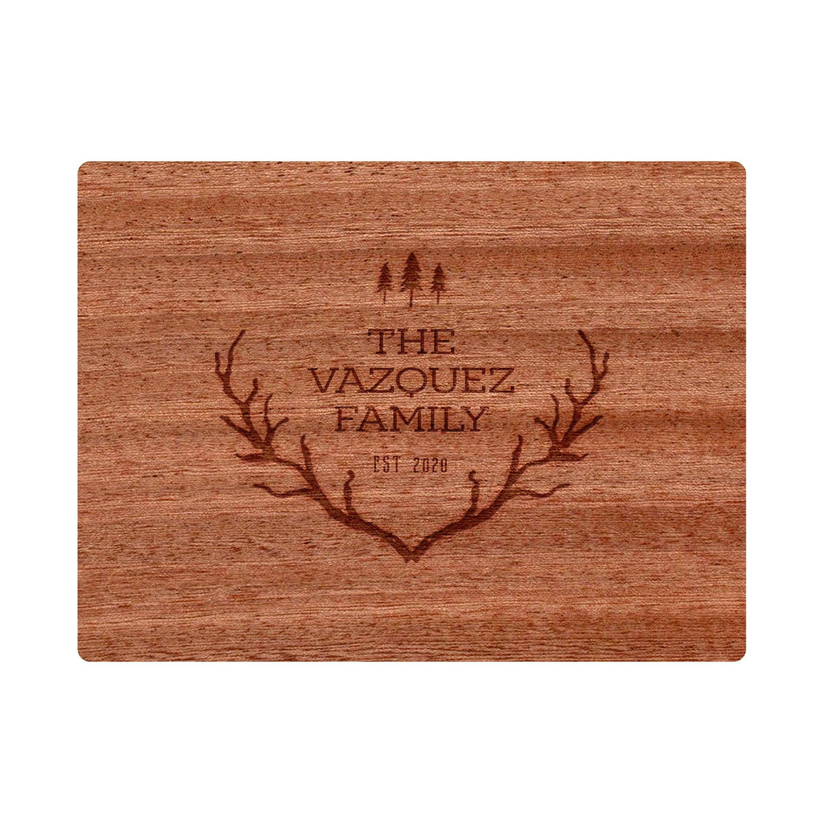 Rustic Country Antlers with Trees - 019