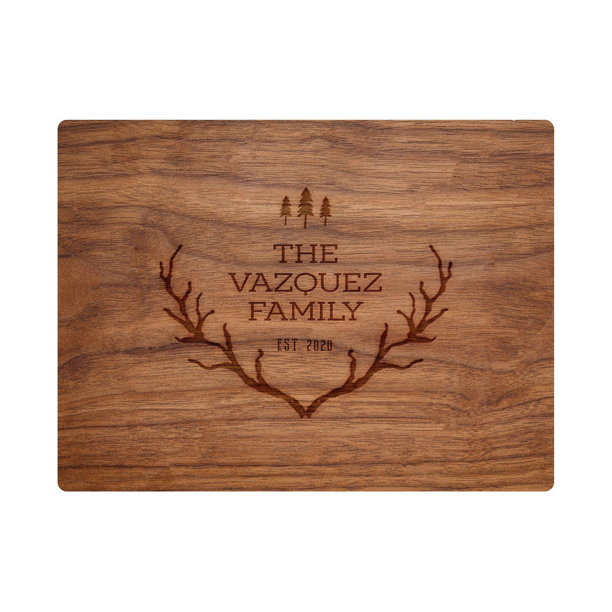 Rustic Country Antlers with Trees - 019