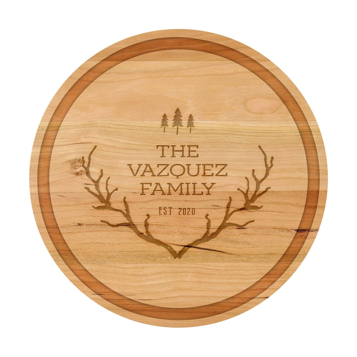 Rustic Country Antlers with Trees - 019