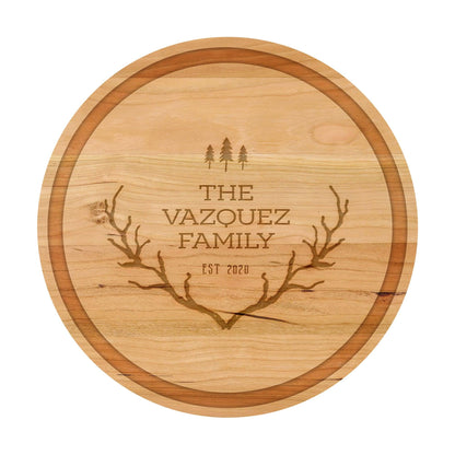 Rustic Country Antlers with Trees - 019