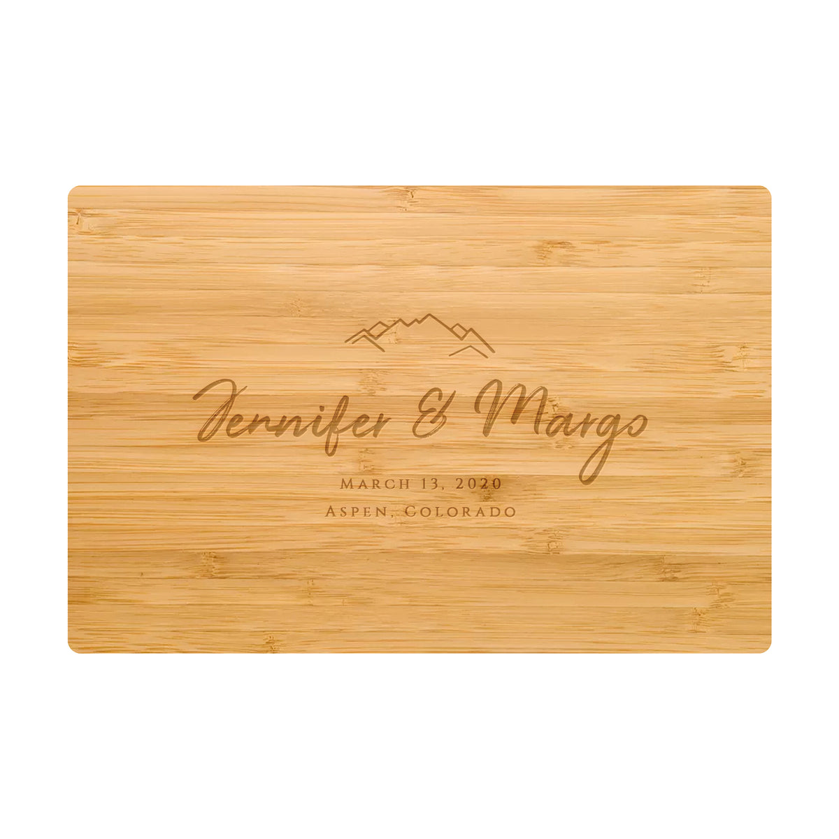 Mountain Wedding Cutting Board - 022