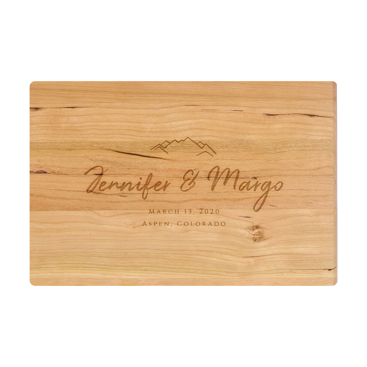 Mountain Wedding Cutting Board