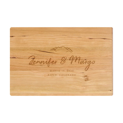 Mountain Wedding Cutting Board - 022