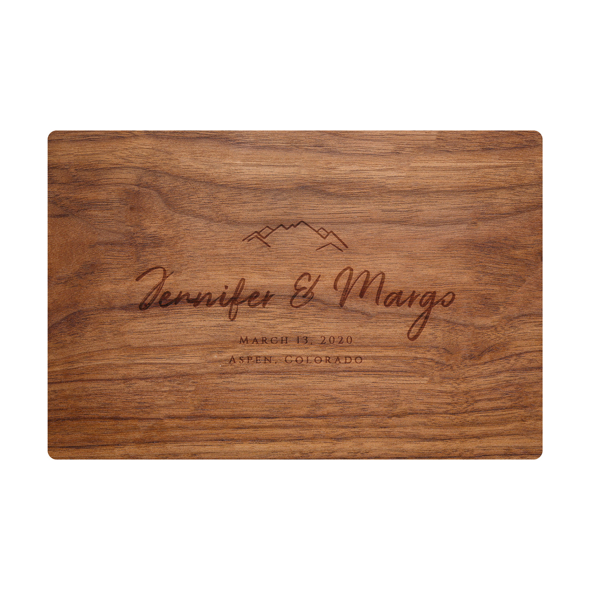 Mountain Wedding Cutting Board - 022