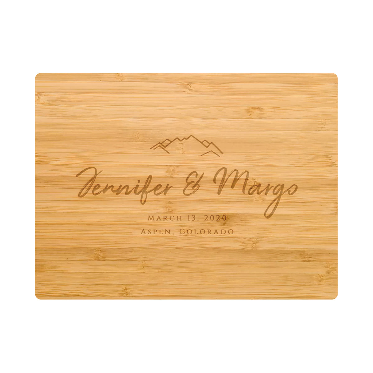 Mountain Wedding Cutting Board - 022