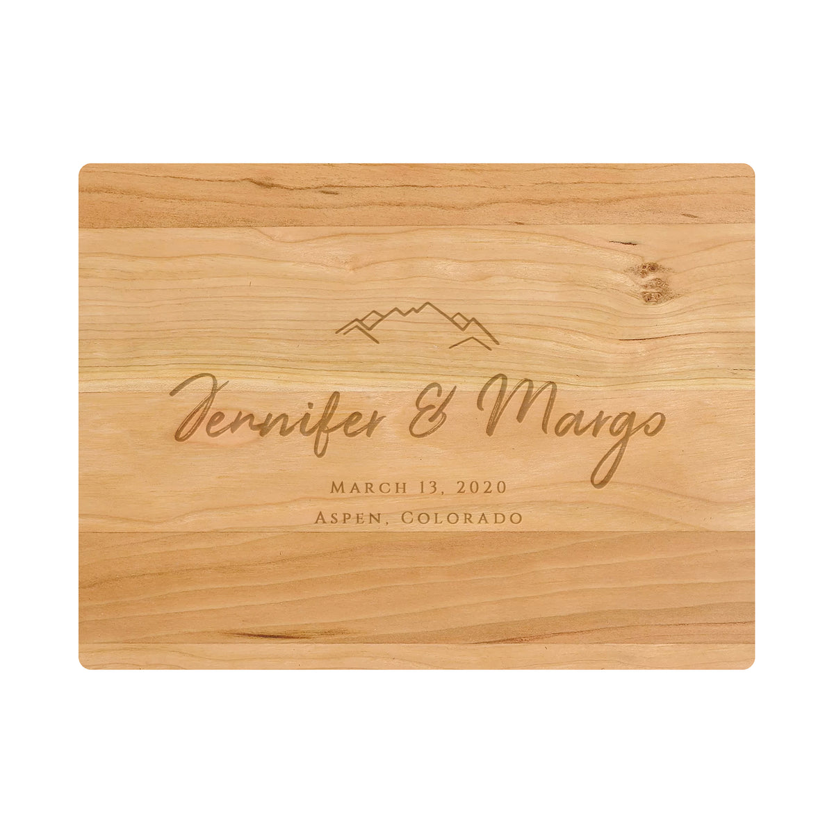 Mountain Wedding Cutting Board - 022