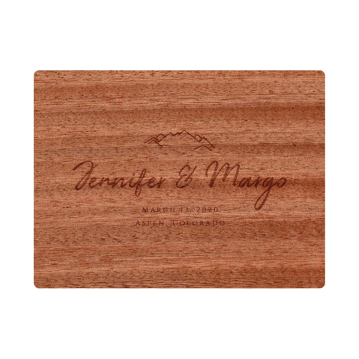 Mountain Wedding Cutting Board