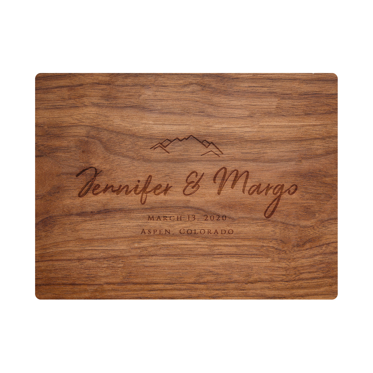 Mountain Wedding Cutting Board