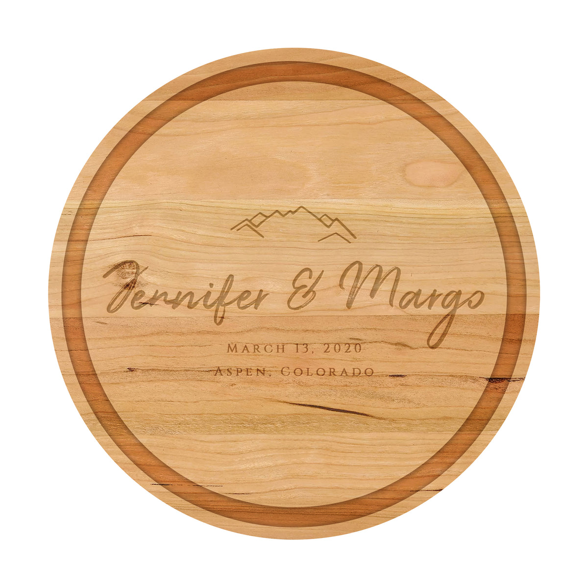 Mountain Wedding Cutting Board