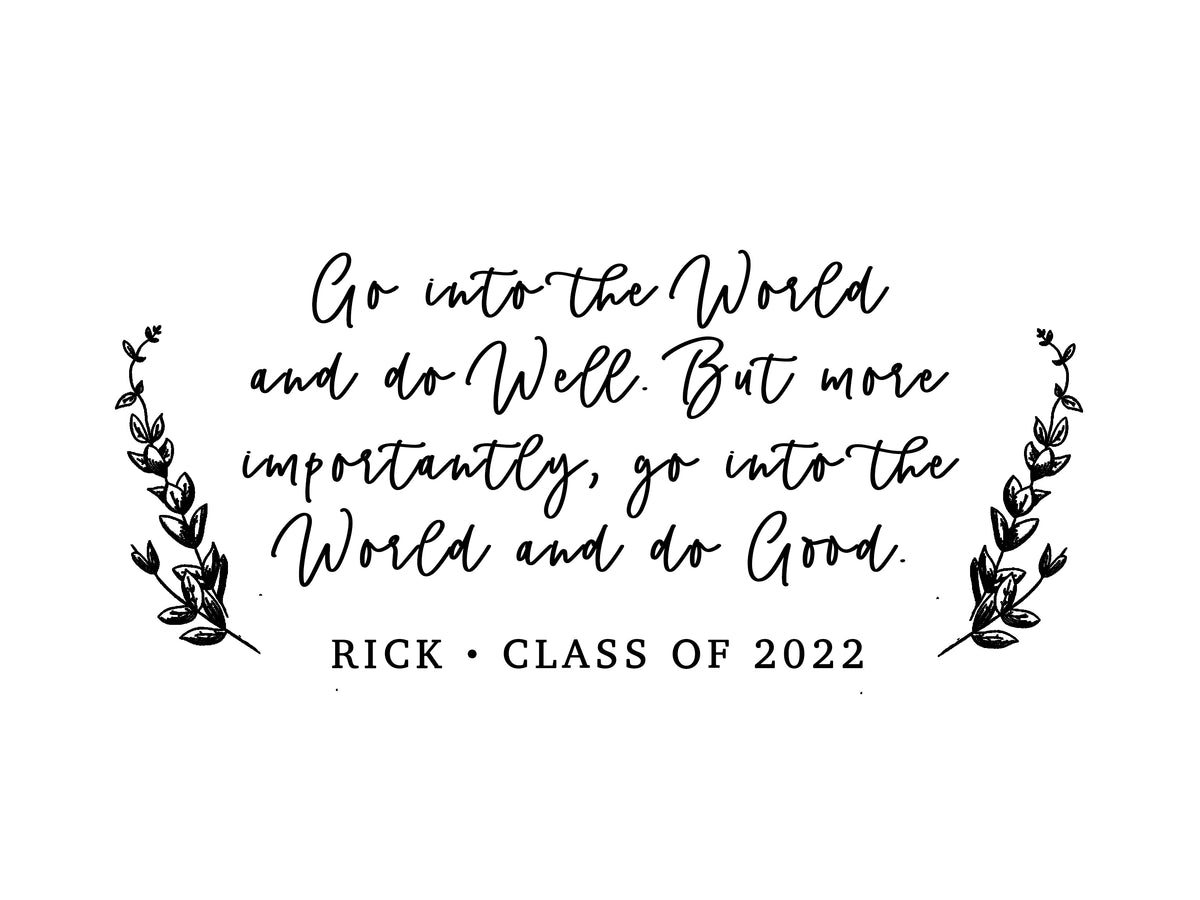 Graduation Quote Journal
