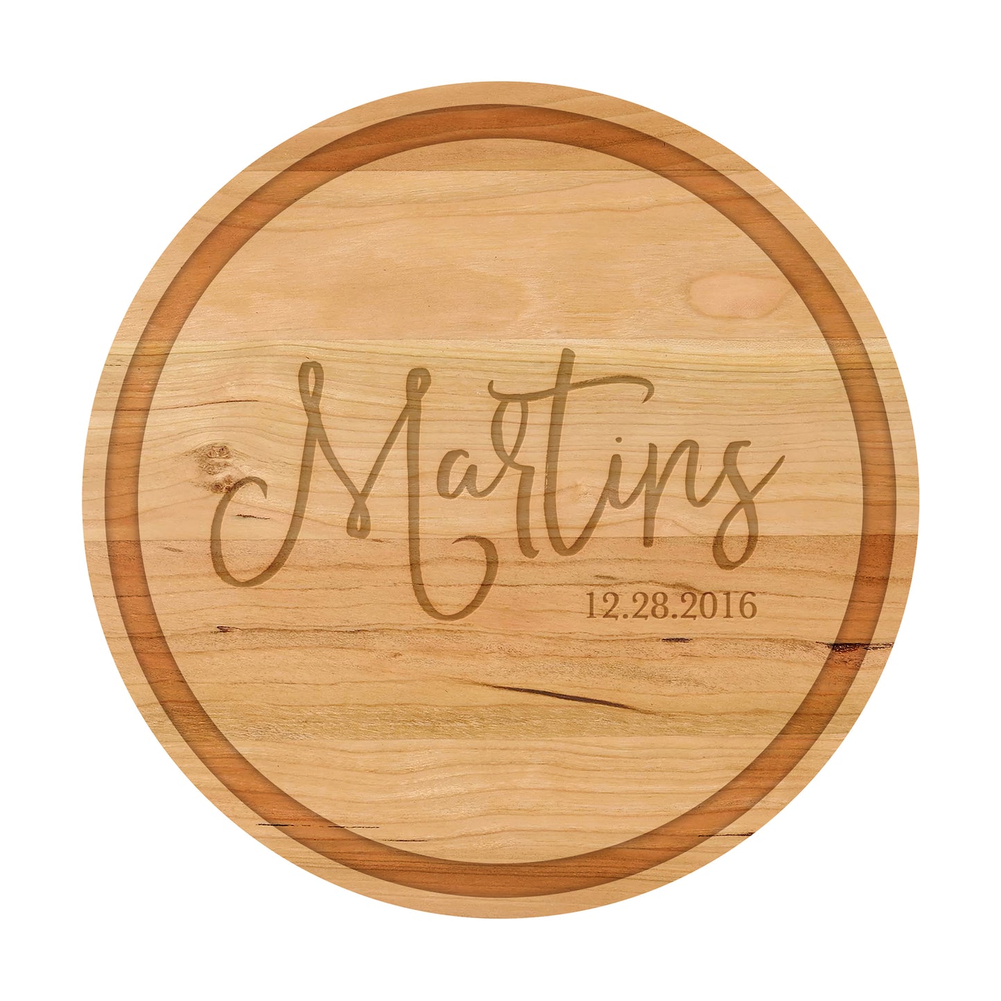 Modern Cursive Personalized Cutting Board - 029
