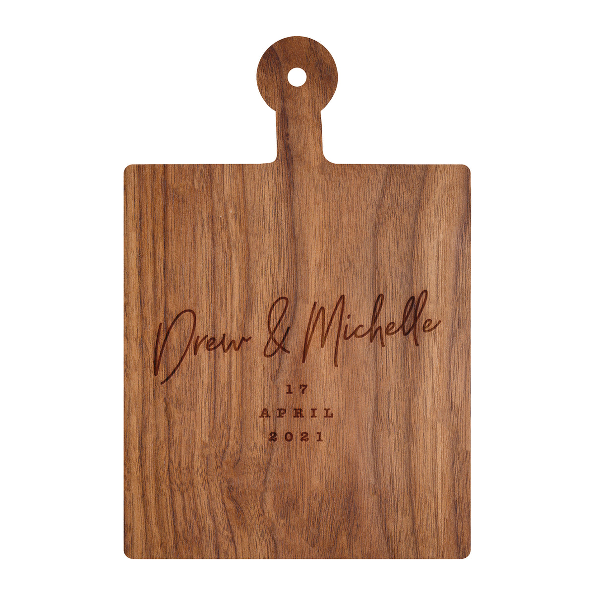 Modern Script Wedding Date Cutting Board