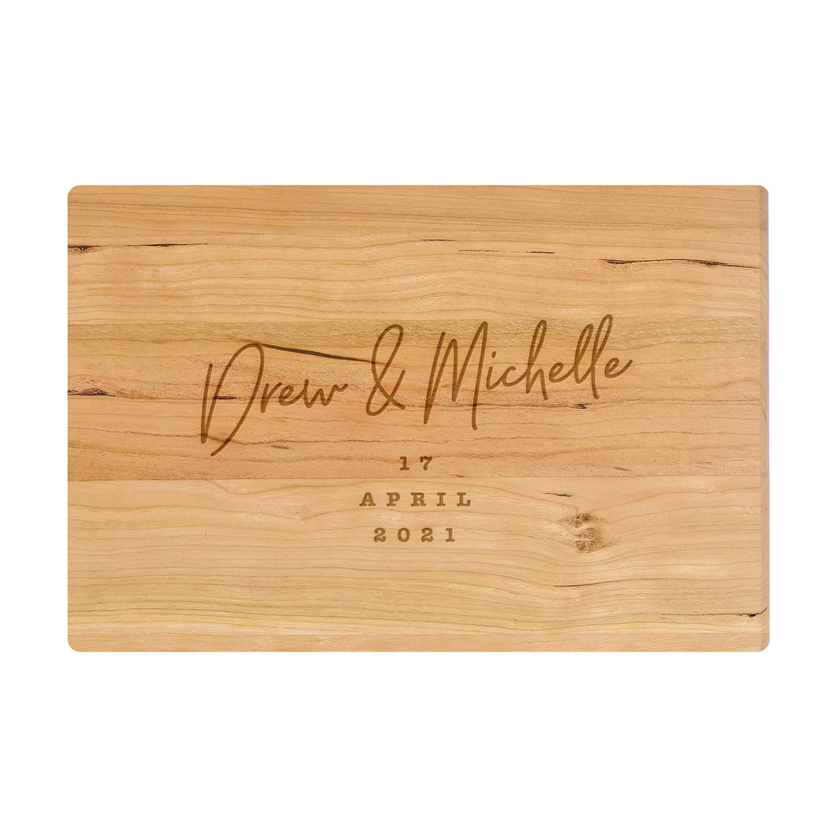 Modern Script Wedding Date Cutting Board