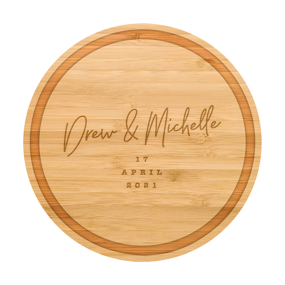 Modern Script Wedding Date Cutting Board