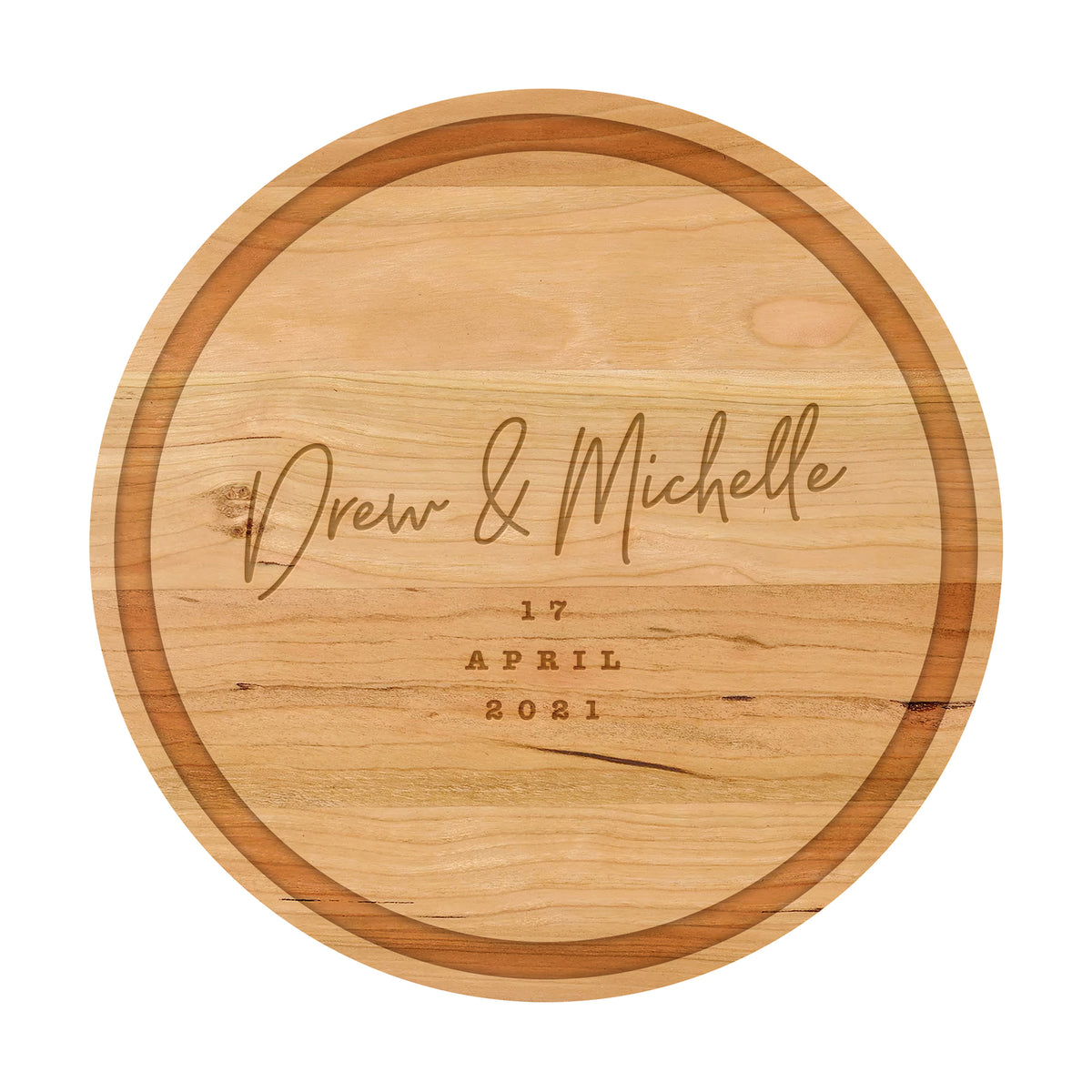 Modern Script Wedding Date Cutting Board