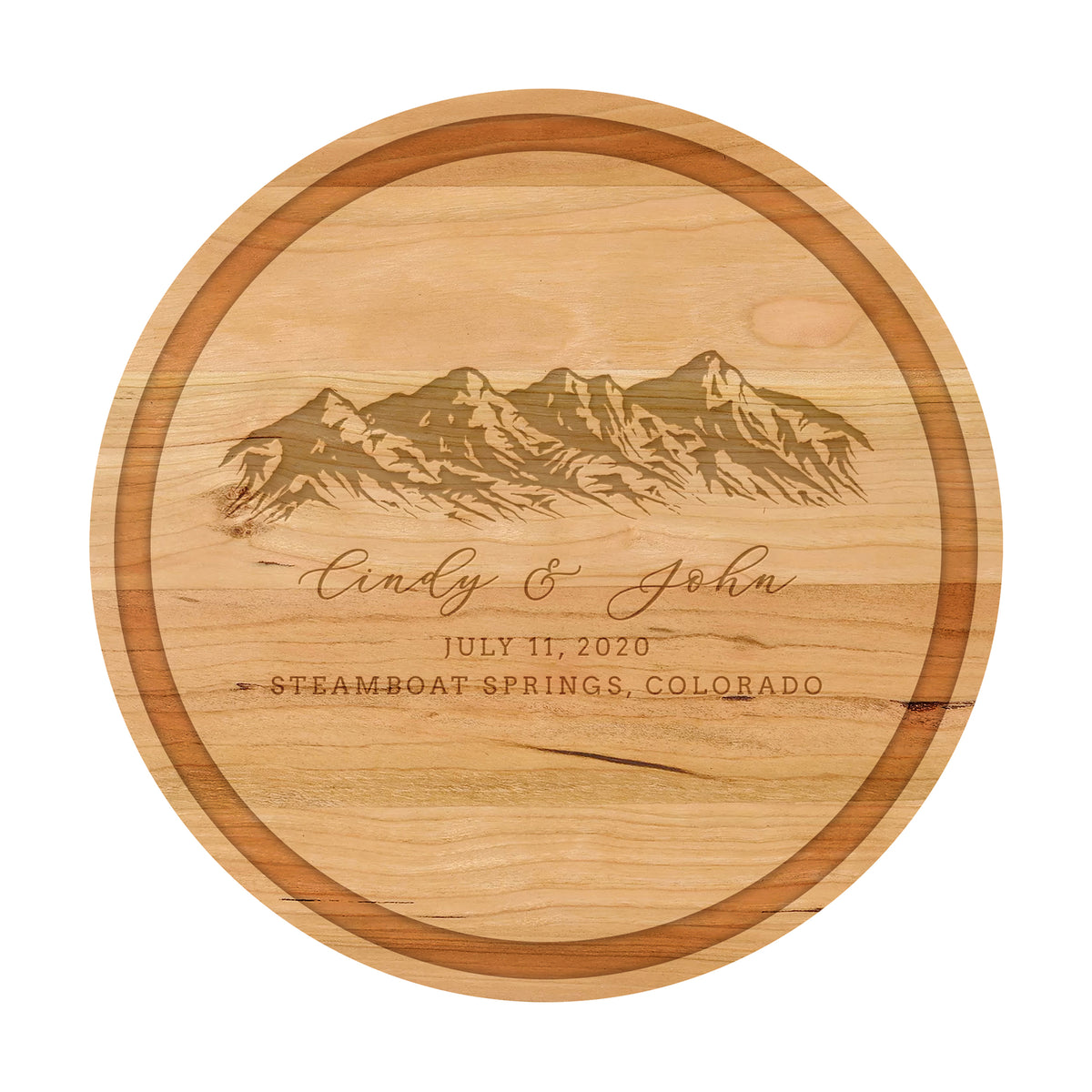 Mountain Wedding Personalized Charcuterie Board - 033
